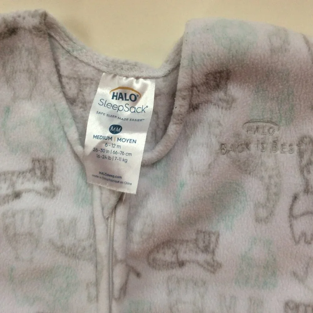 Sleep Sack Bundle Halo Medium Sleeveless Animal Action Hudson Clouds Large